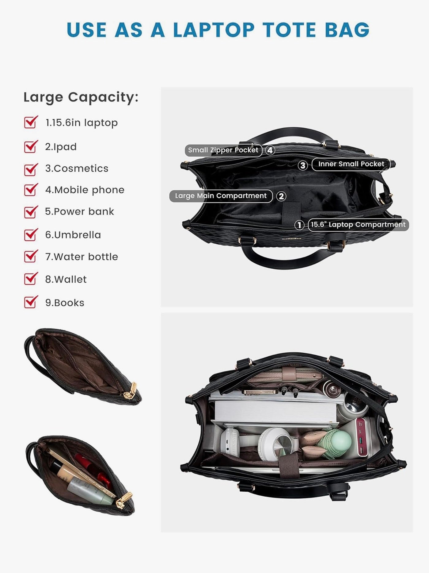 2Pcs EvoTote Shoulder Bag 15,6"