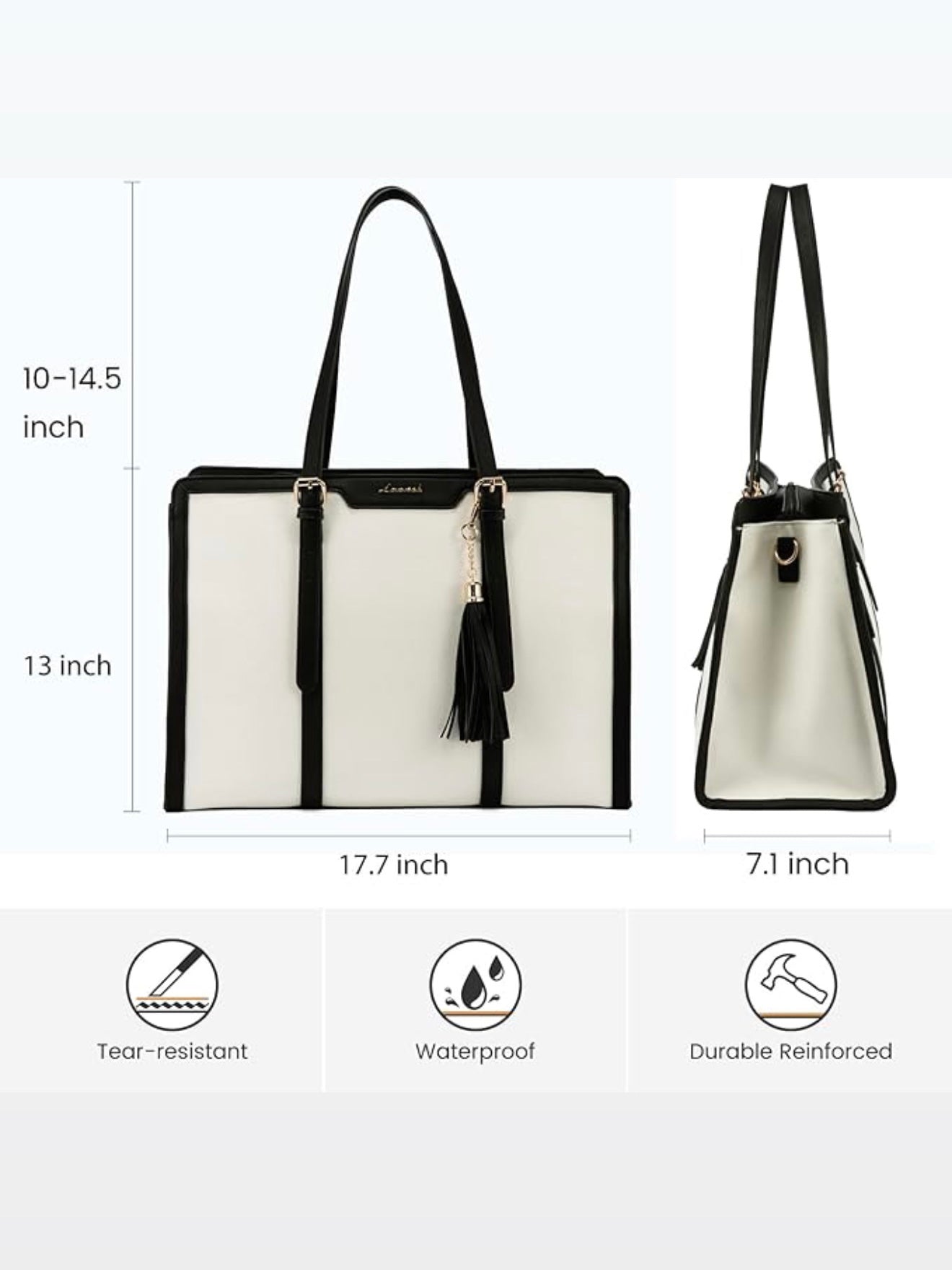 2Pcs Mored Laptop Bag, 15.6