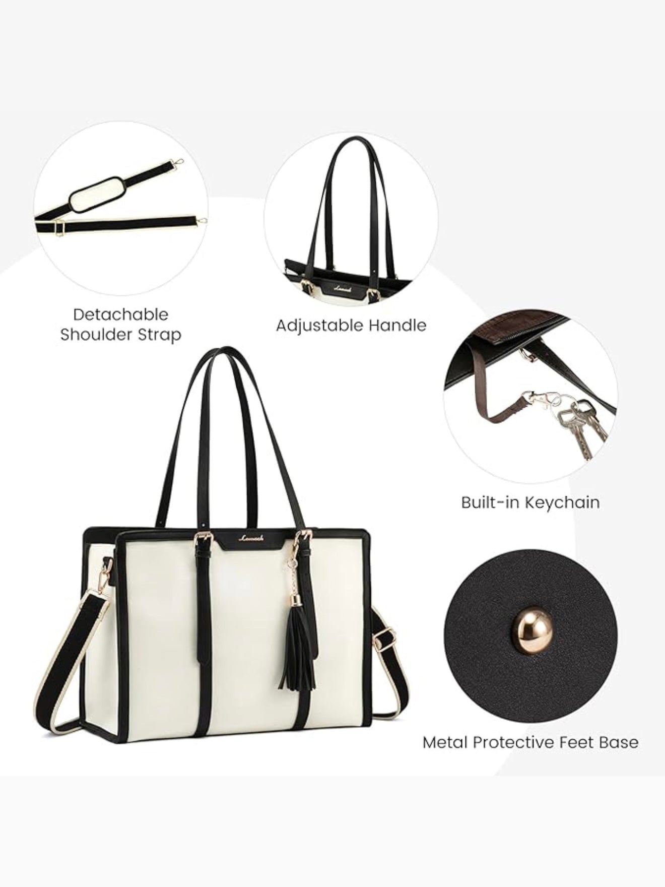 2Pcs Mored Laptop Bag, 15.6